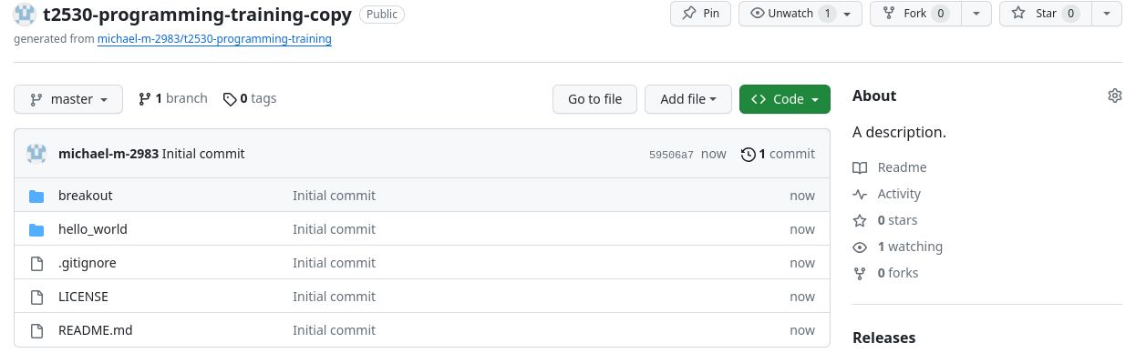 Created repository