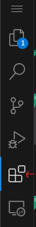Extensions menu